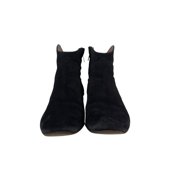 ISABEL MARANT Dicker Suede Heeled Western Ankle Black Boots Size EU 38 - Picture 3 of 13
